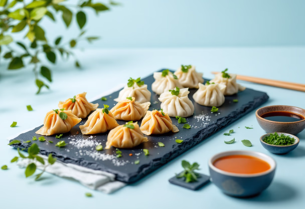 image of a variety of appetizers for a chinese restaurant