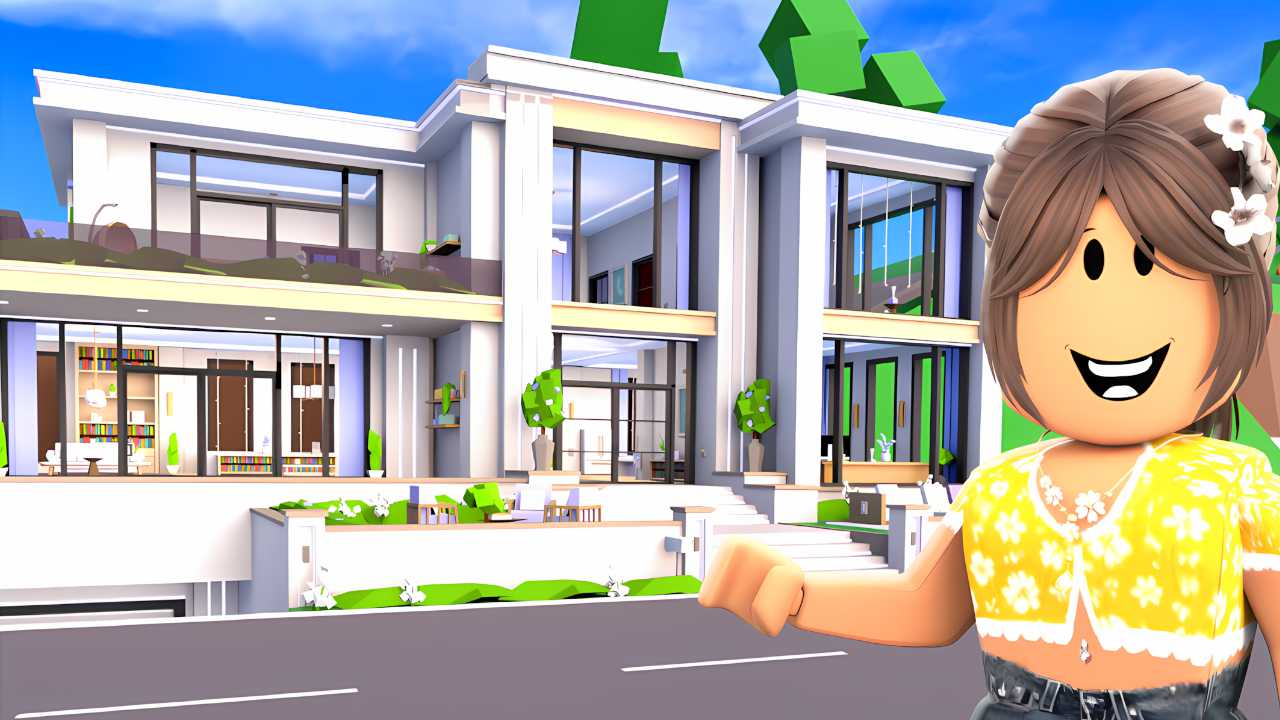 Lavender house in Brookhaven roblox