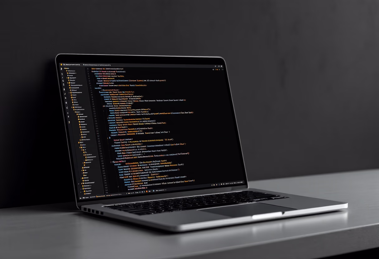 image of code on a computer screen (for a legal tech)