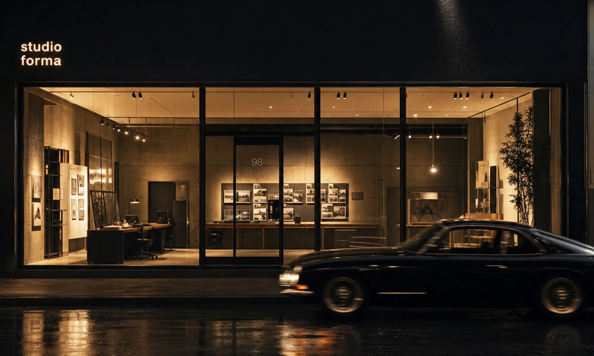 forma Studio is on high-contrast digital showcase celebrating moody minimalism. We curated a cinematic story focused on night architecture and premium dark textures.