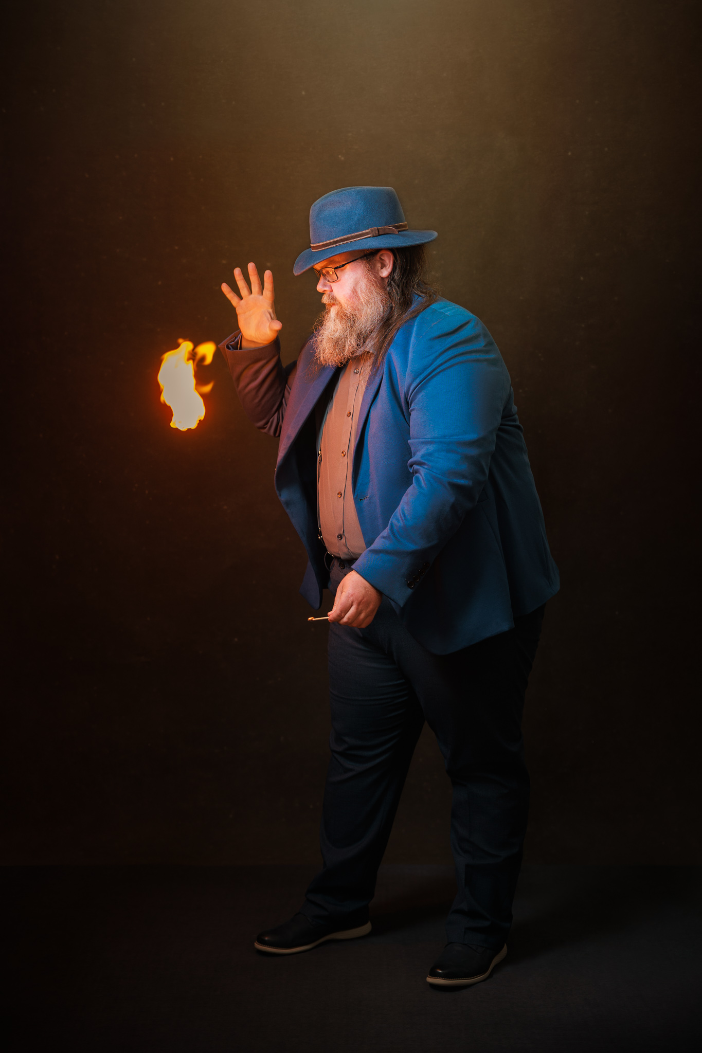 Craig with a flash of fire