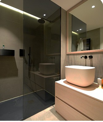 Charcoal Shower Suite
