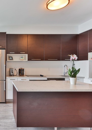 Walnut and Stone Kitchen