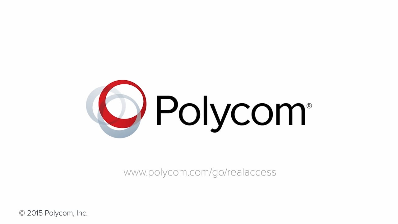Polycom RealAccess title card.