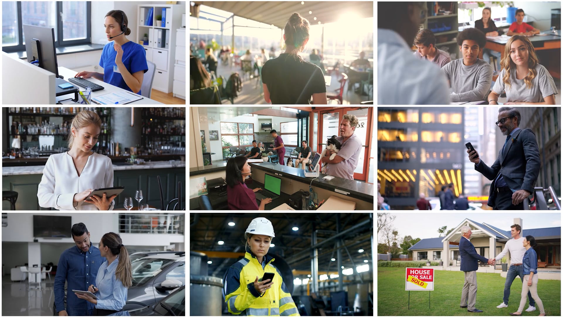 Intermedia product demo video showing cloud communications use cases across multiple industries