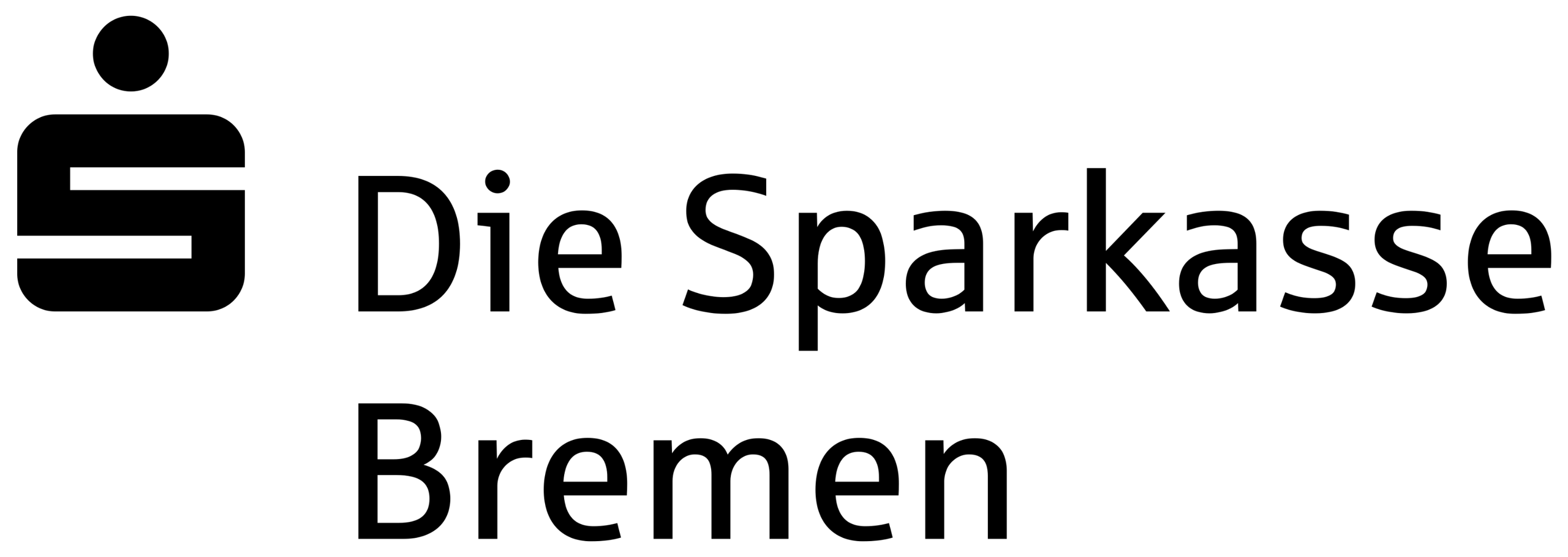 Die Sparkasse Bremen Logo schwarz
