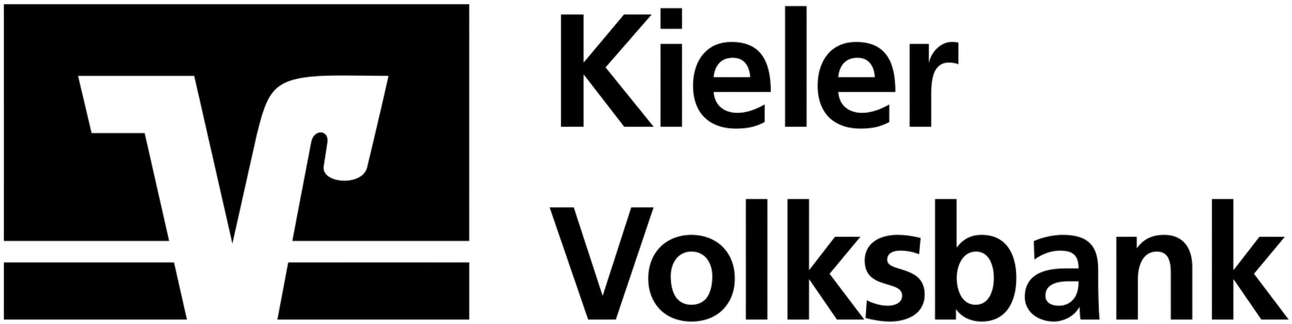 Kieler Volksbank Logo schwarz