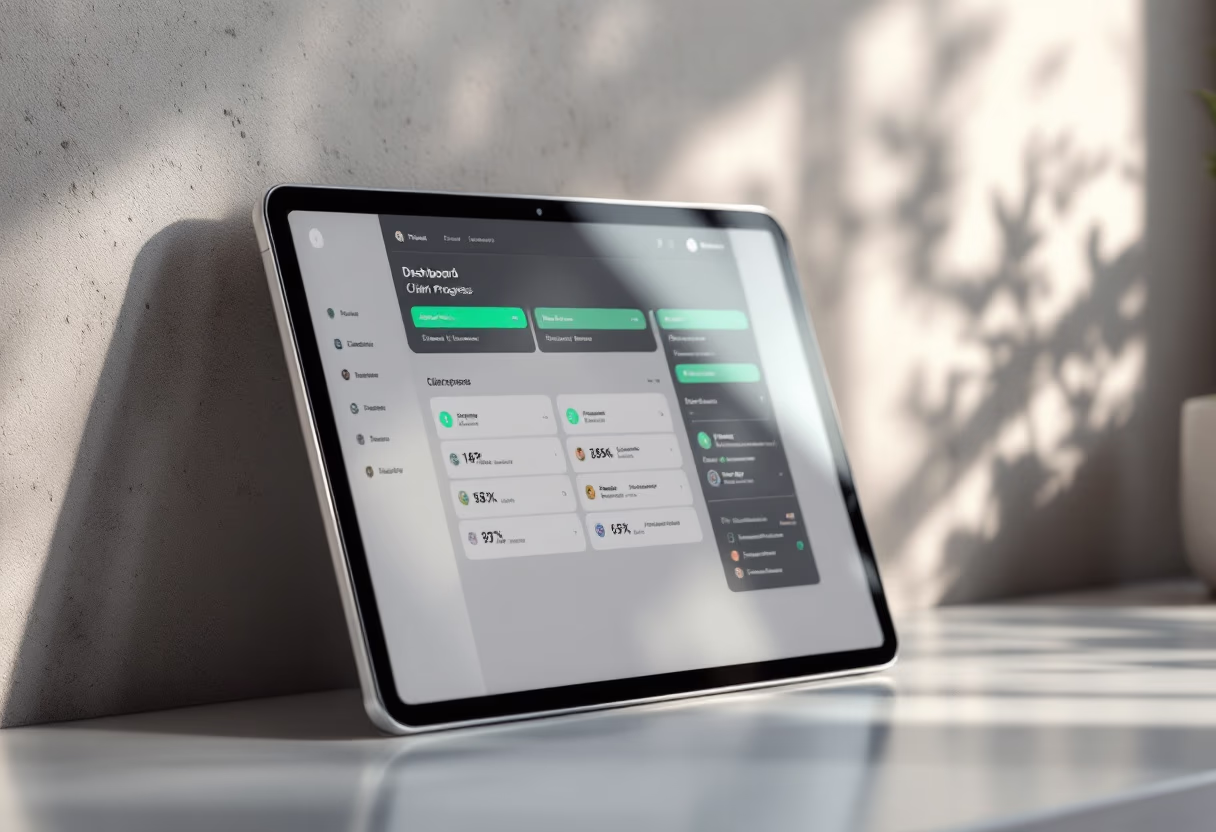 [interface] image of software dashboard integration (for a legal tech)