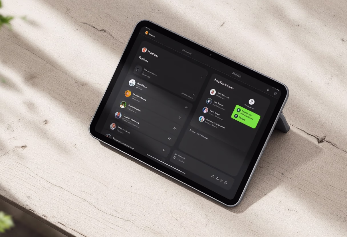 [interface] image of a dashboard interface (for a productivity tools business)