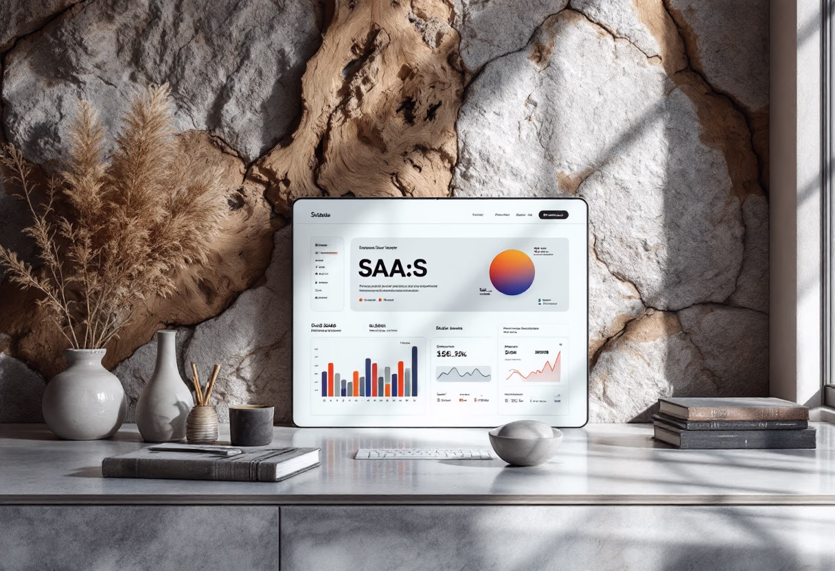[interface] screenshot of software in action (for an ai saas company)