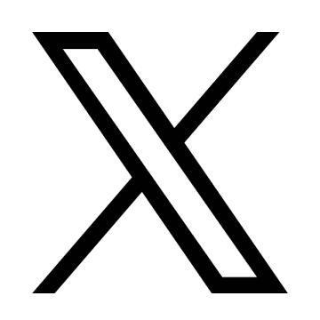 Stylized black letter X with sharp angles on a transparent background.
