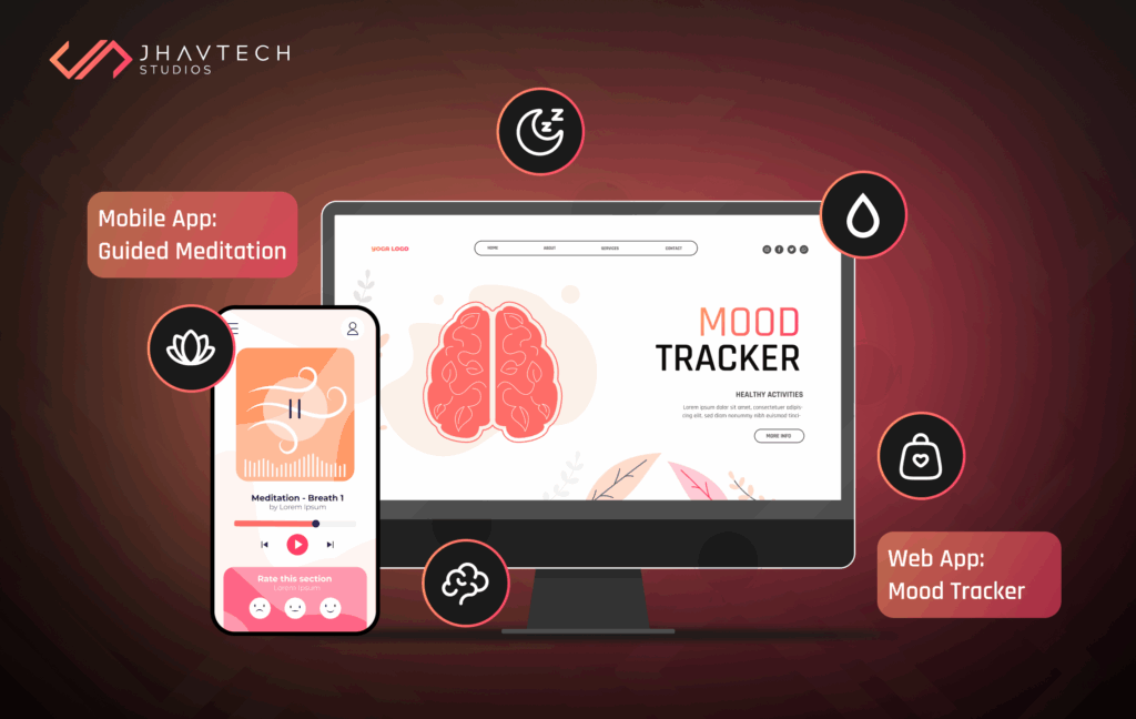 Meditation on mobile and mood tracker web app