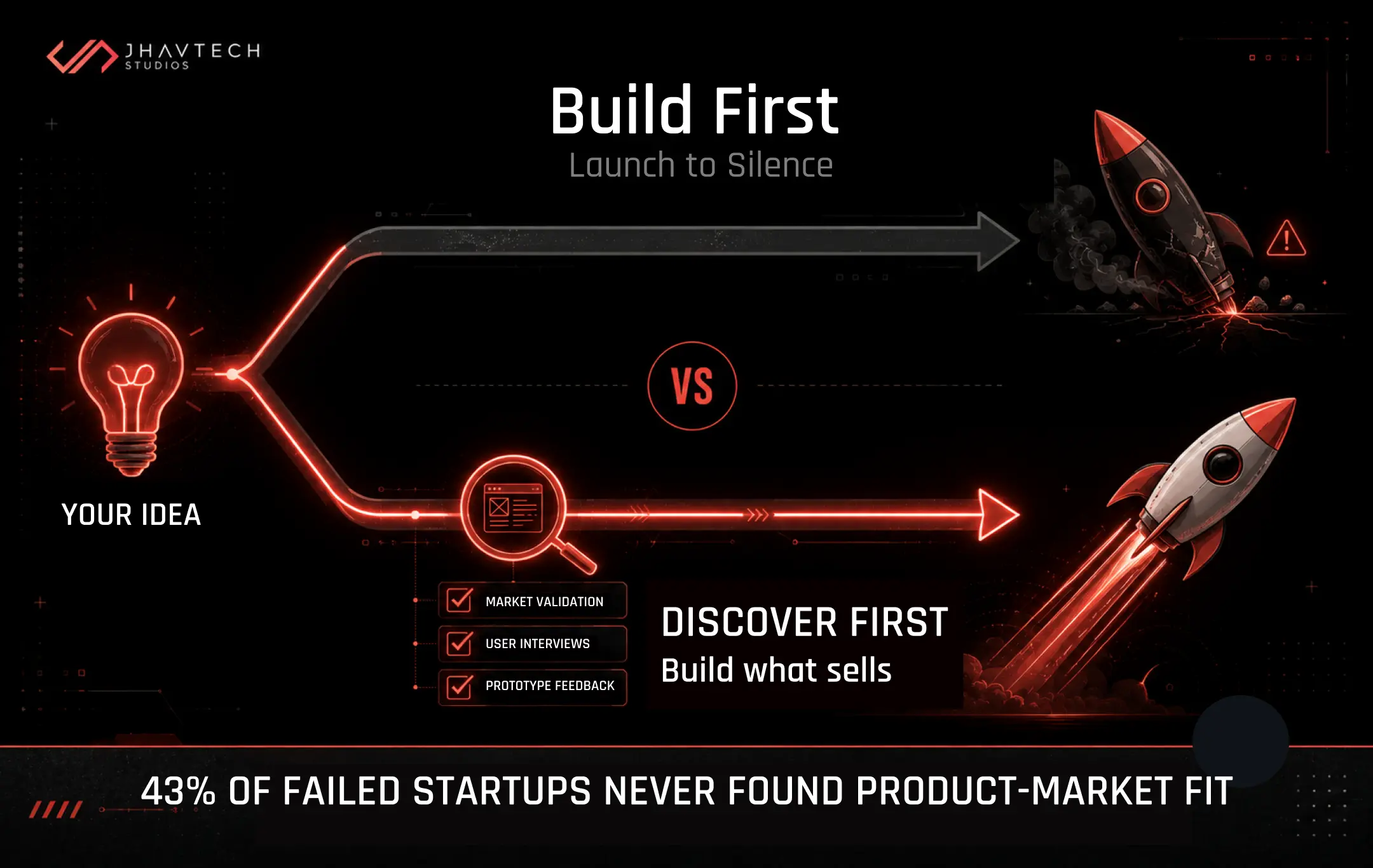 Build first vs validate first startup comparison