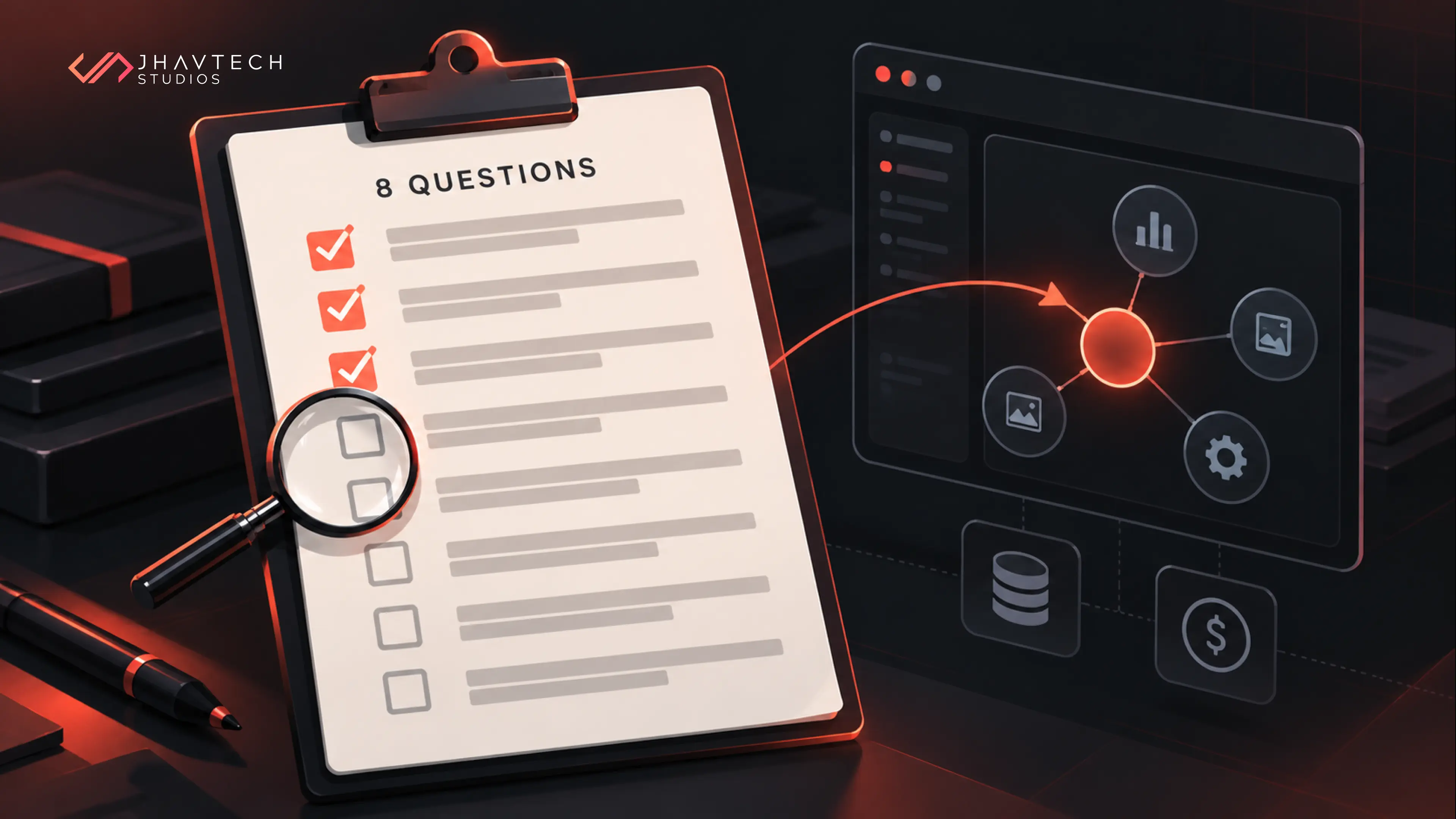 AI software development checklist with eight questions