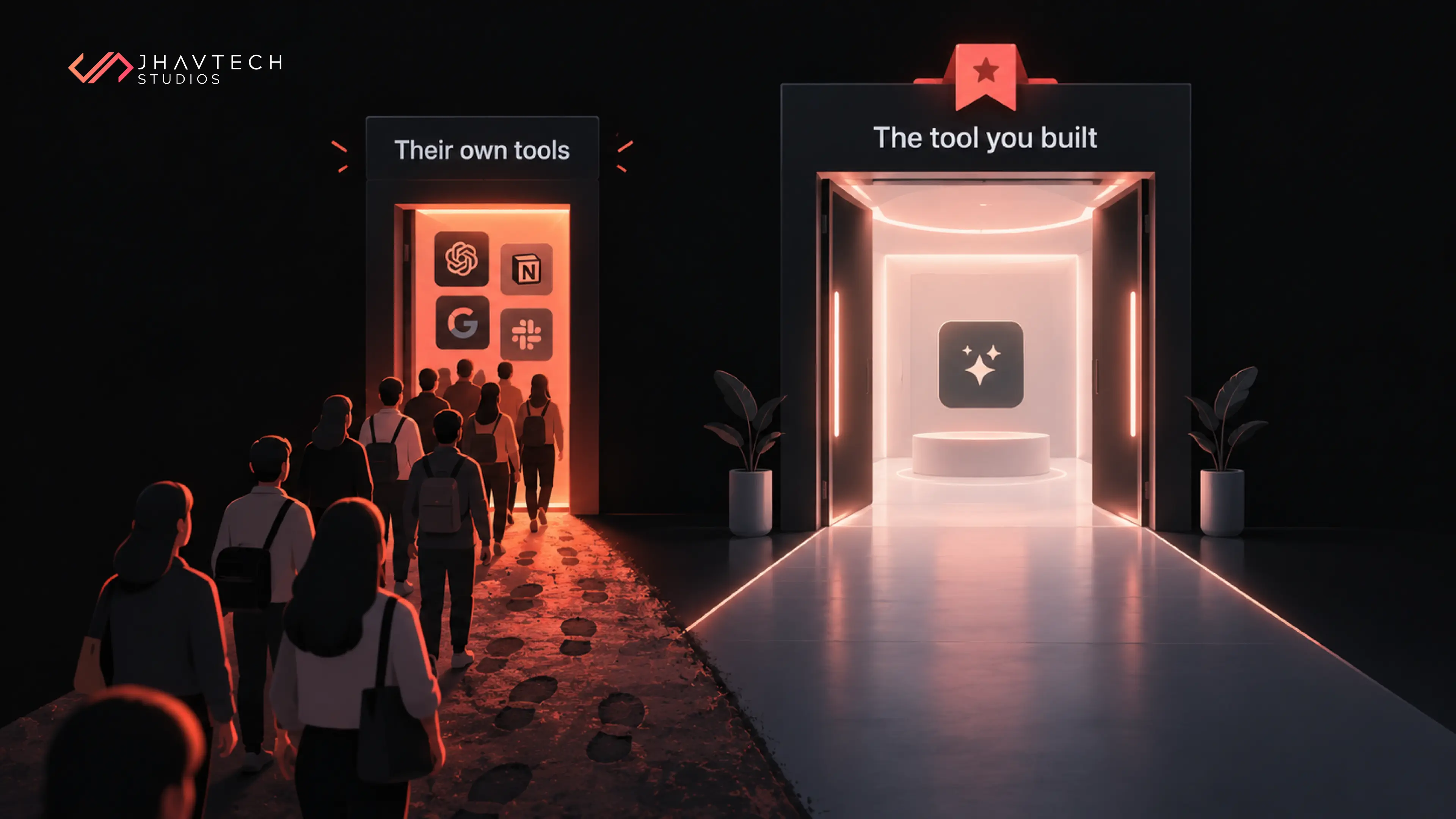 Employees choosing personal AI tools over company-built tools
