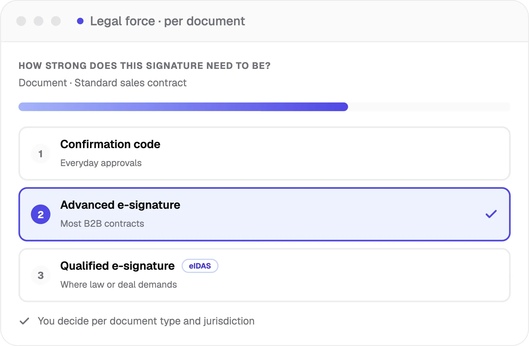 Legal force