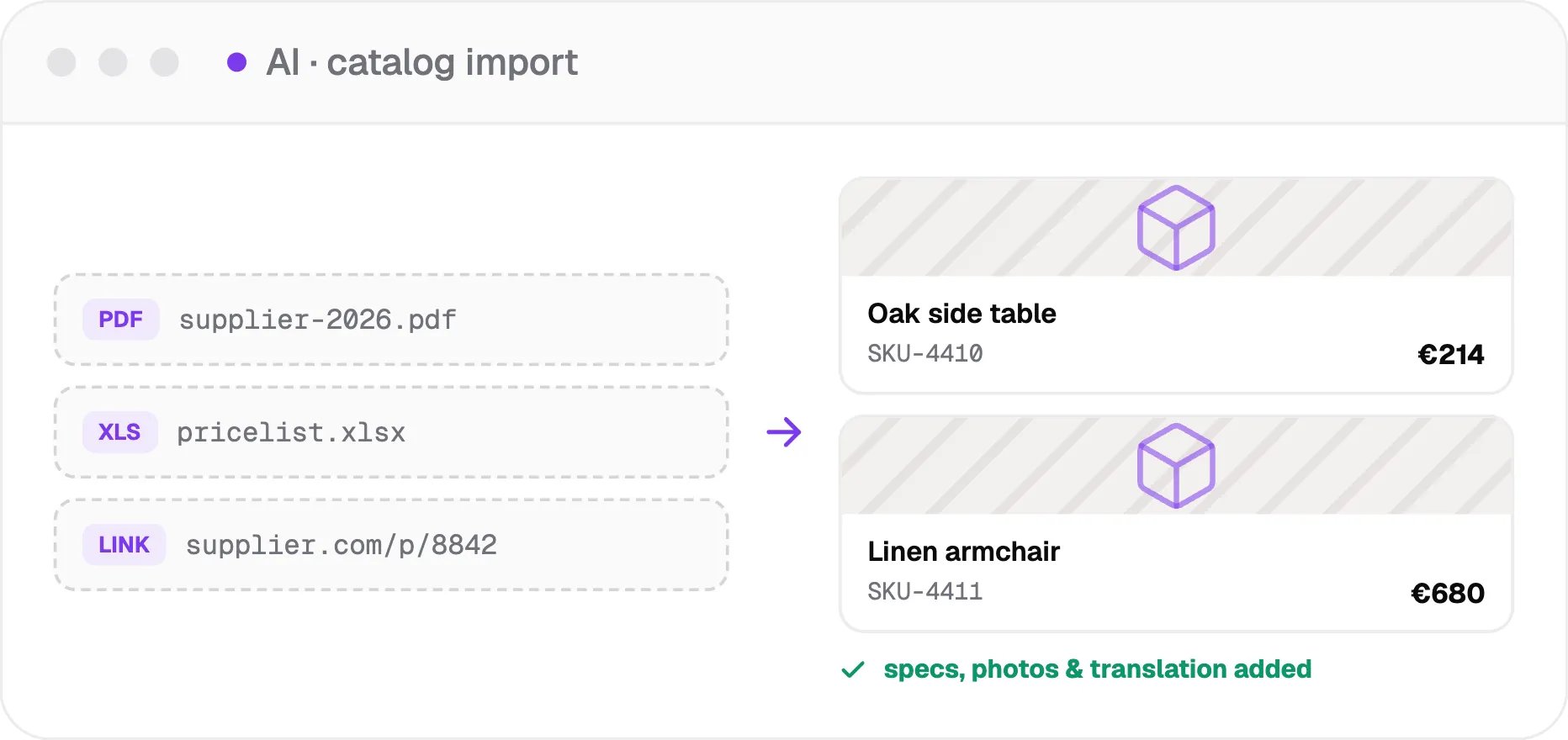 AI Catalog import