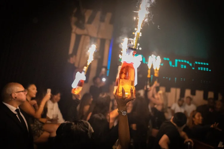 Guests at a RARE Nightlife event at Keys Los Angeles
