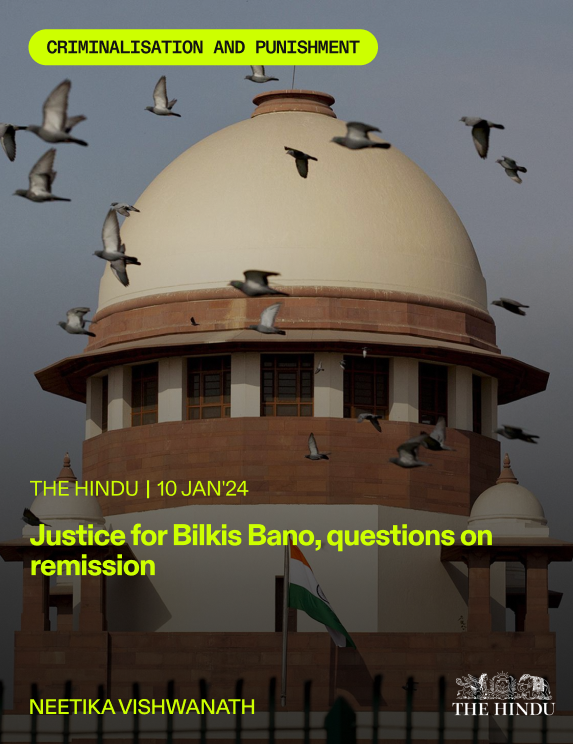 Thumbnail image for article: Justice for Bilkis Bano, questions on remission - The Hindu
