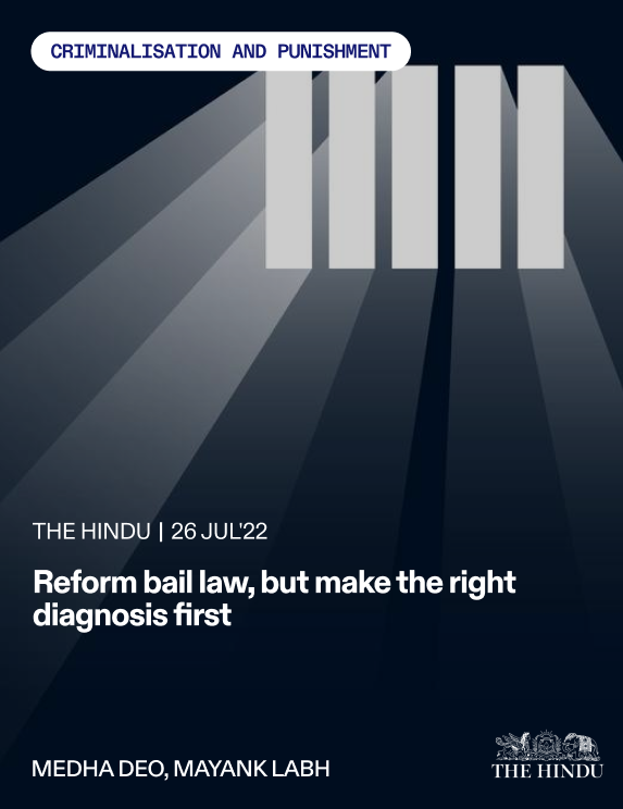 Thumbnail image for article: Reform bail law, but make the right diagnosis first - The Hindu