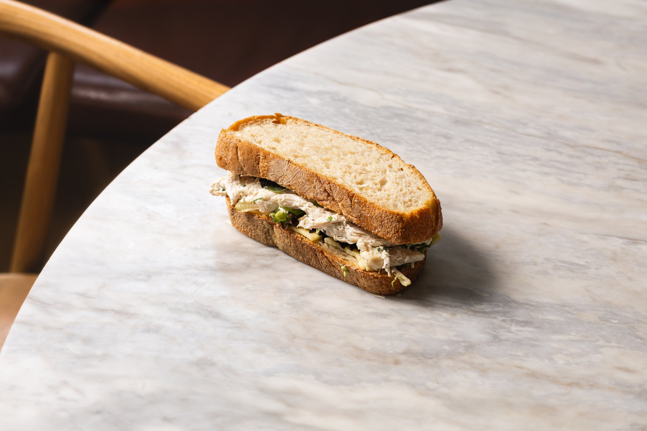 Poached Chicken Sandwich