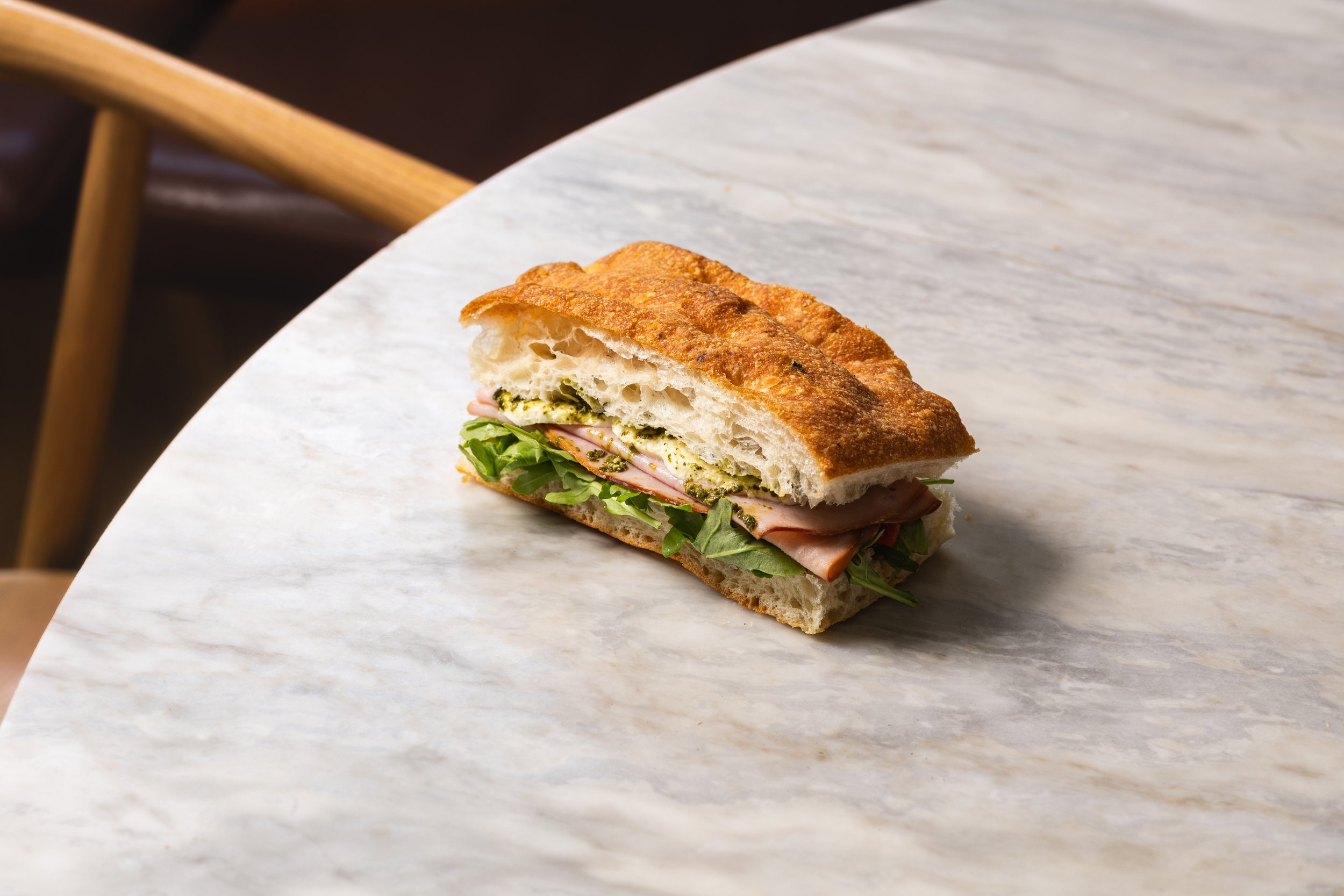 Ham and Mozzarella Focaccia