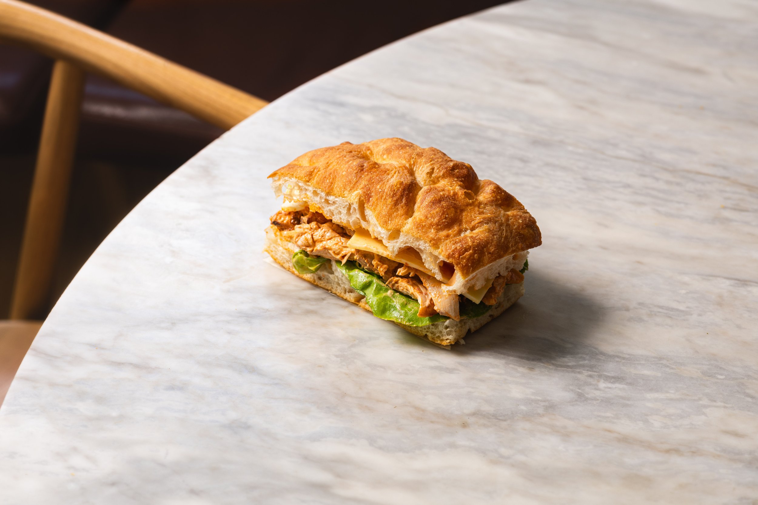 Roasted Chilli Chicken Focaccia