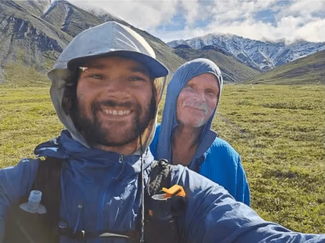 In Arctic National Wildlife Refuge, Alaska, with dad, George Wuerthner