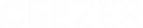 Stylized white text logo spelling the word CEEZER on a transparent background.