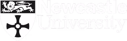 Newcastle University shield logo with a lion and cross symbol.