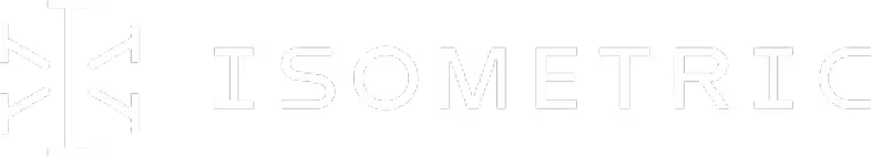 Symbol with arrows pointing inward and outward next to the word ISOMETRIC in uppercase letters.