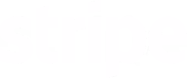 Stripe company logo with lowercase white letters on a black background.