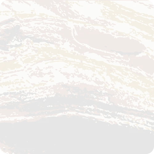 Abstract pattern of sweeping brushstrokes in brown, black, mustard yellow, and cream colors.
