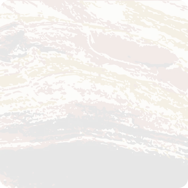 Abstract pattern of sweeping brushstrokes in brown, black, mustard yellow, and cream colors.
