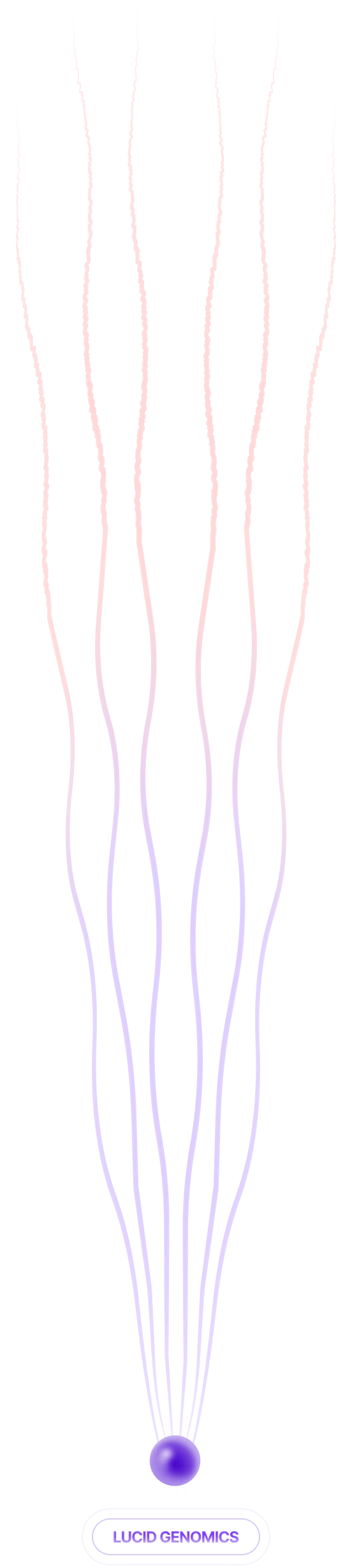 Genomic signal lines converging to a single cell