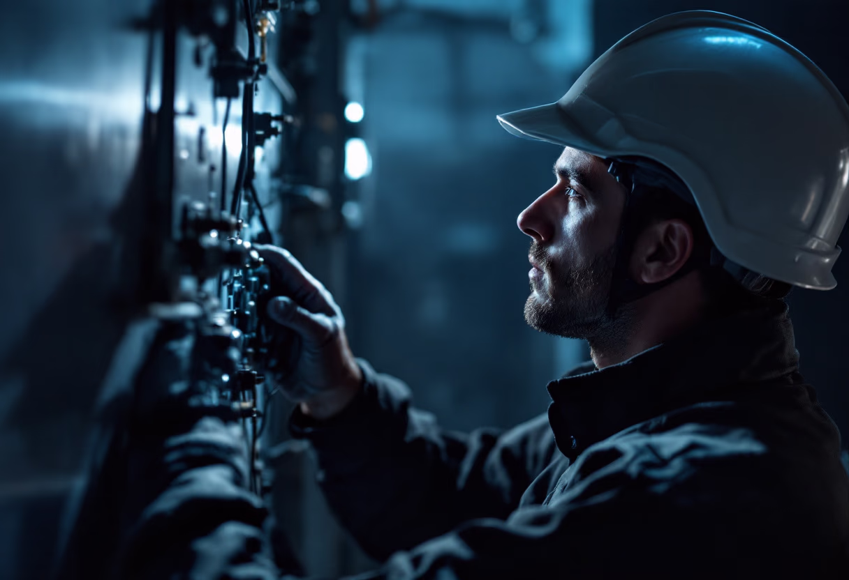image of maintenance service team at work