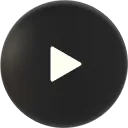 Black circular play button icon with white right-pointing triangle.
