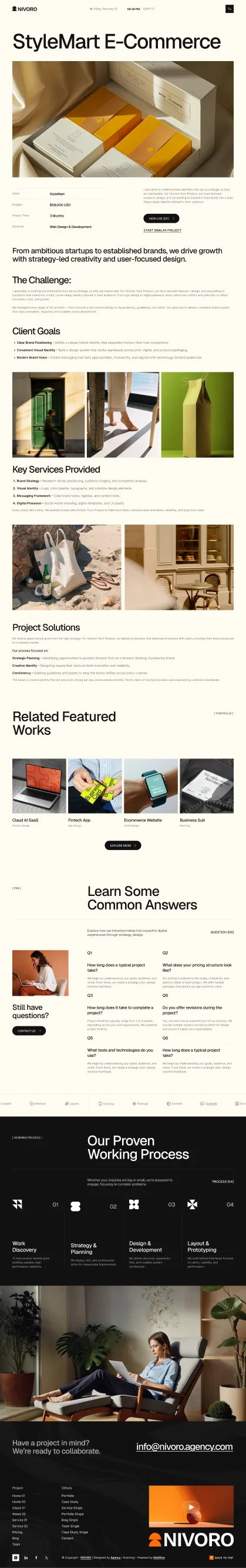 Portfolio details is a details explanation of recent work