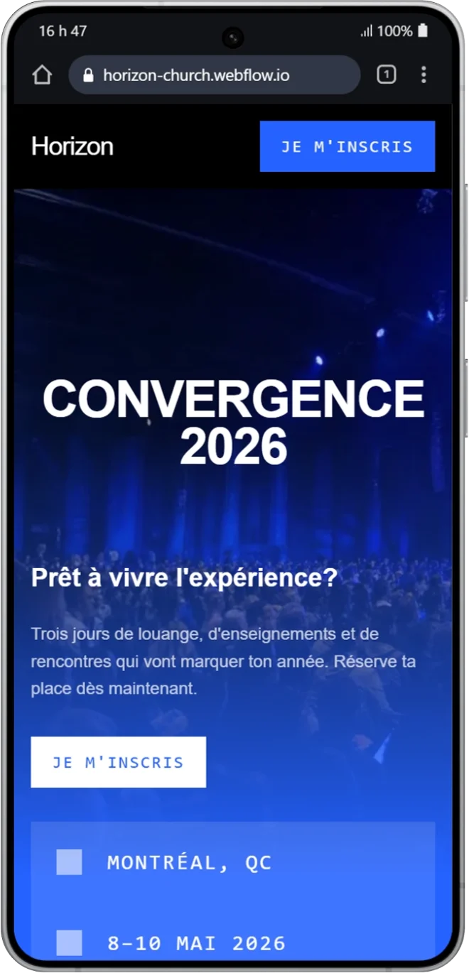 Démo ForgeBoxe — version cellulaire responsive
