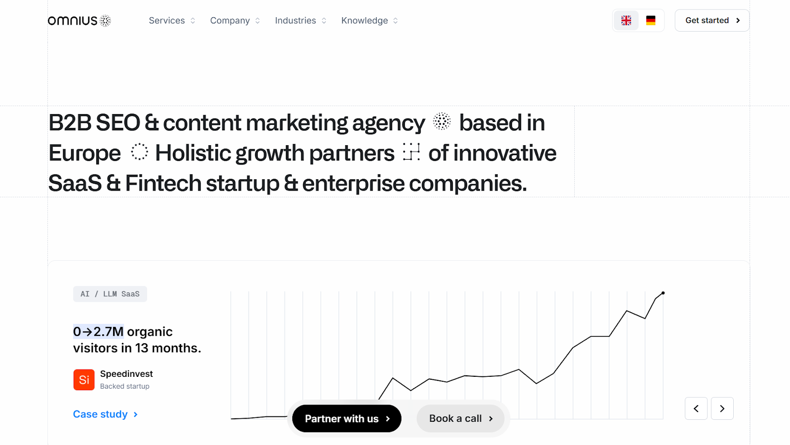 Omnius website screenshot.