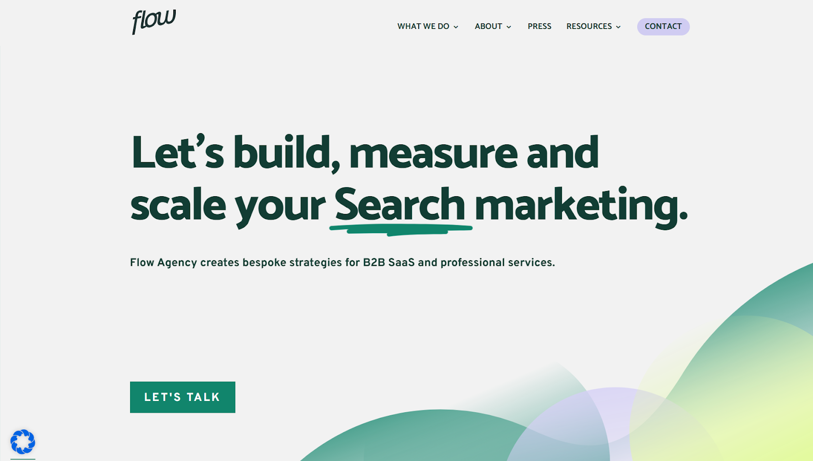Flow Agency screenshot.