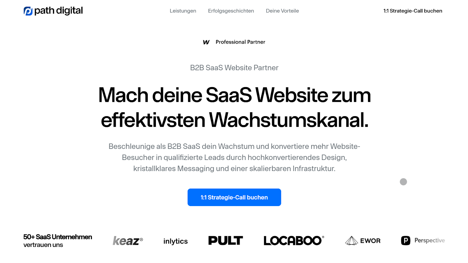 path digital website screenshot.