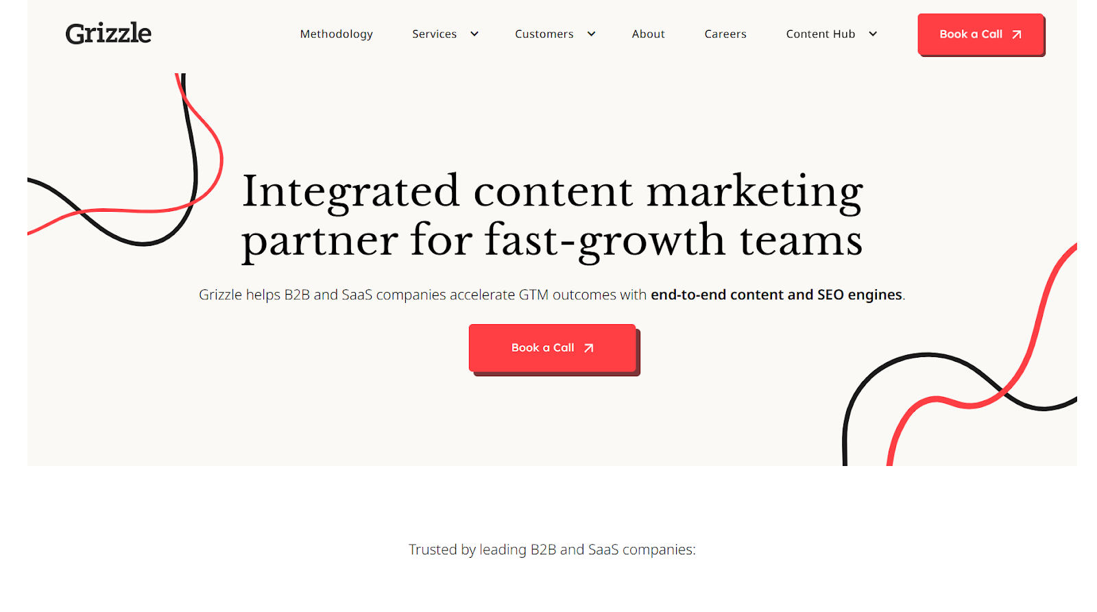 Grizzle website screenshot.
