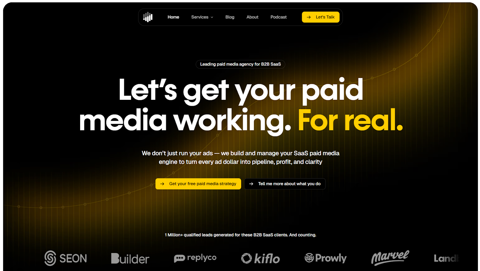 Upraw Media website screenshot.