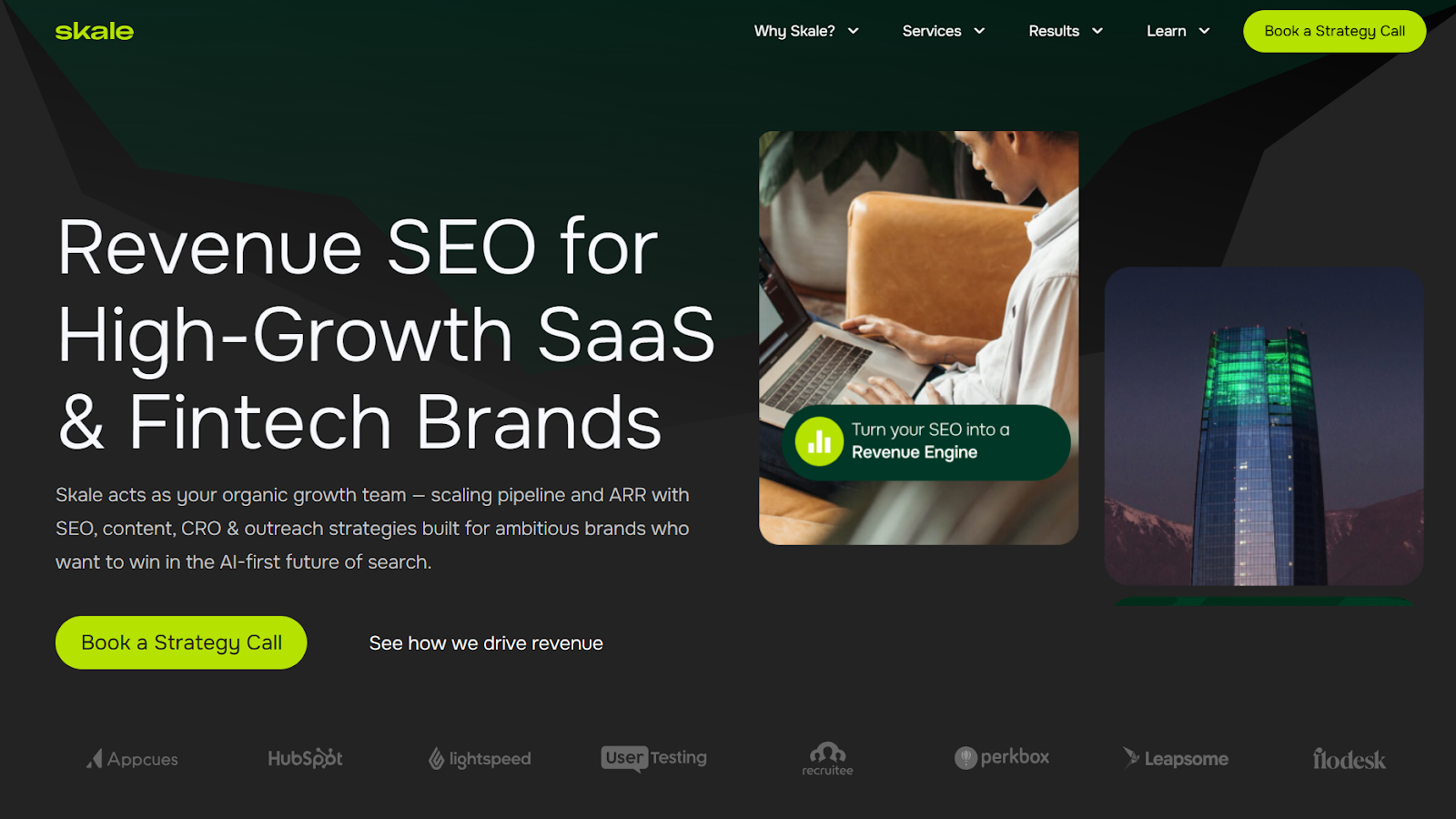 Skale website screenshot.
