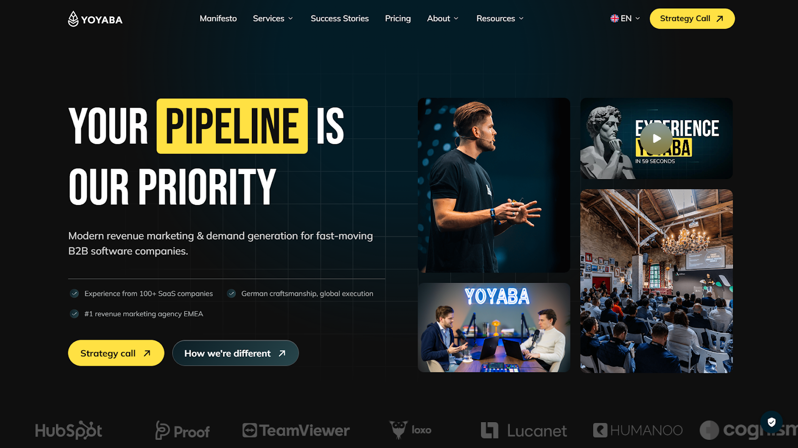 YOYABA website screenshot.