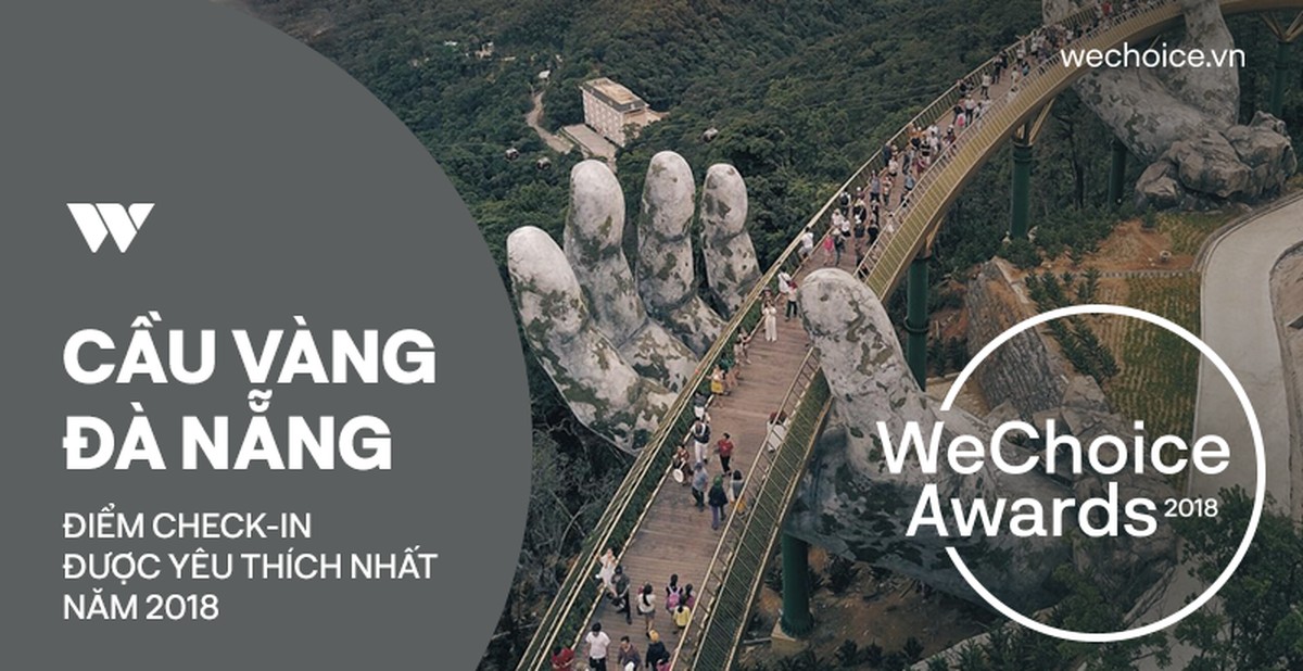 Da Nang's Golden Bridge is the most favorite check-in photo spot of 2018