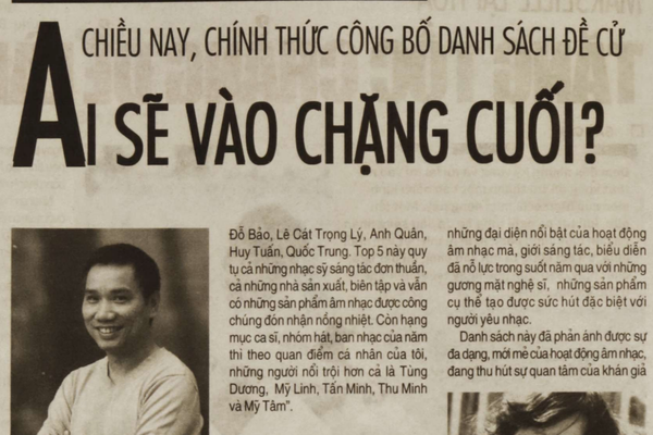 Tiến tới lễ trao giải thưởng âm nhạc Cống hiến 2011: Chiều nay, chính thức công bố danh sách đề cử. Ai sẽ vào chặng cuối?