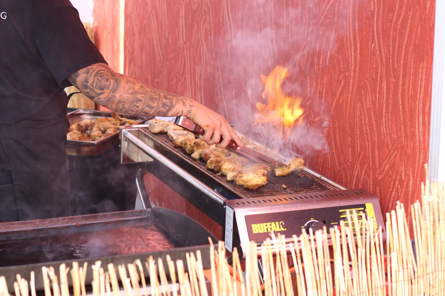 A recent event catered by Taverna Catering in London