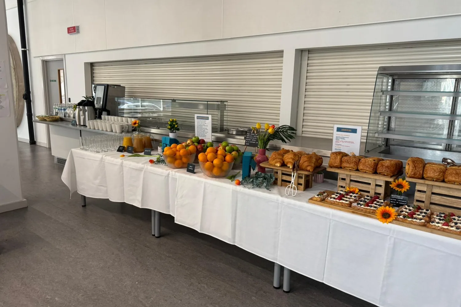 A recent event catered by Taverna Catering in London